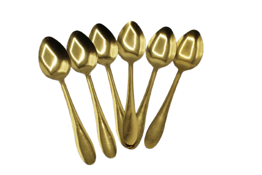 [31017209] CUILLERE DOREES A TABLE 6PCS