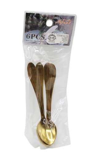 [31017228] CUILLERE DOREES A CAFE 6PCS