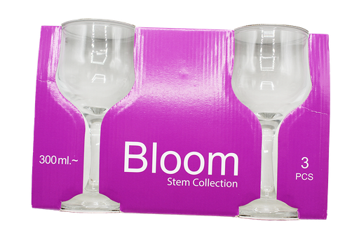 [31017473] VERRE A PIED 3PCS BLOOM 300ML