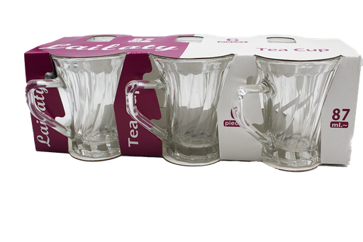 [31017475] VERRE A THE 87ML 6PCS