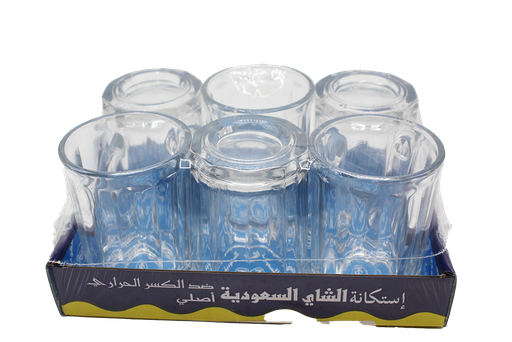 [31017973] 6VERRE A THE DOMINO 90ML