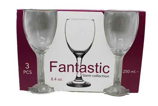 [31017979] 3VERRE A PIED 250ML ST16