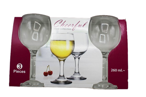 [31018112] VERRE A PIED CHEERFUL 260ML