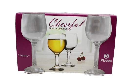 [31018114] VERRE A PIED CHEERFUL 210ML