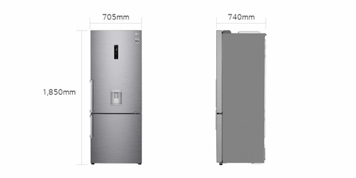 [DZ-00746] Réfrigérateur Combiné LG FreshCool 400 L – Inox