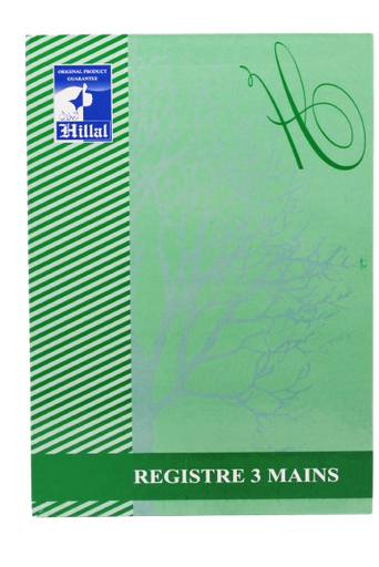 [32001701] REGISTRE 3 MAINS 70GR